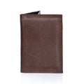 Porta Pasaporte. Piel Chocolate.