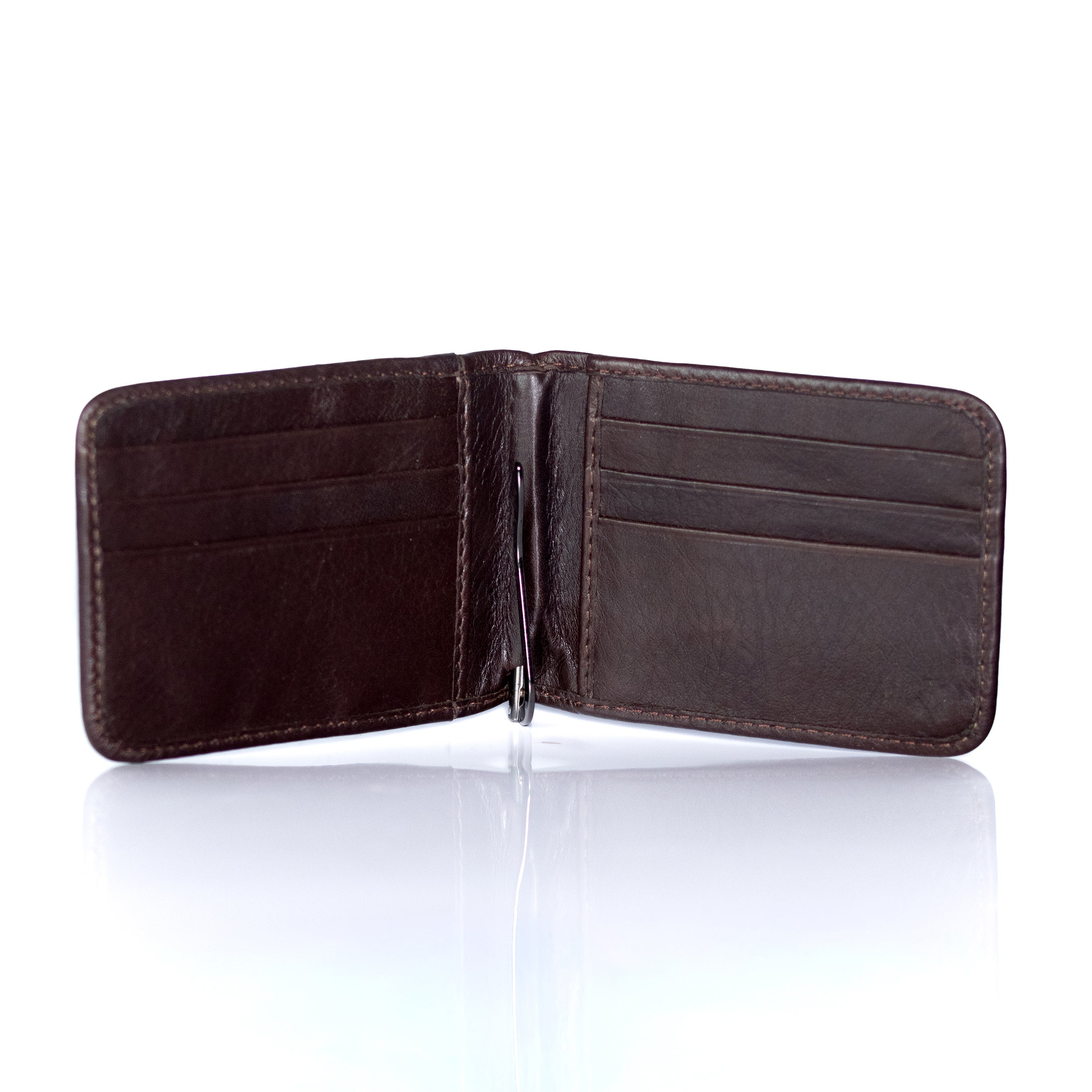 Cartera Clip. Chocolate.