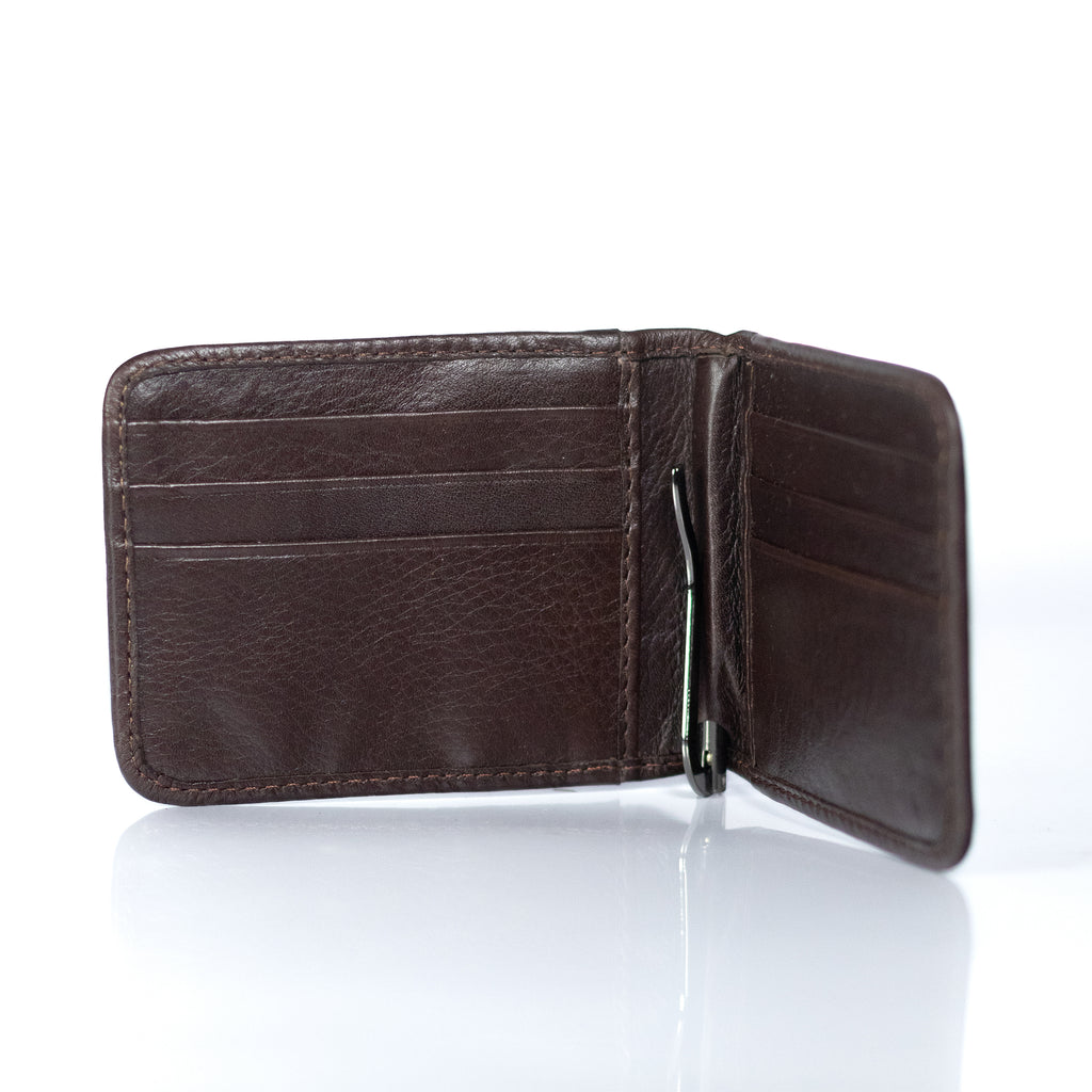 Cartera Clip. Chocolate.