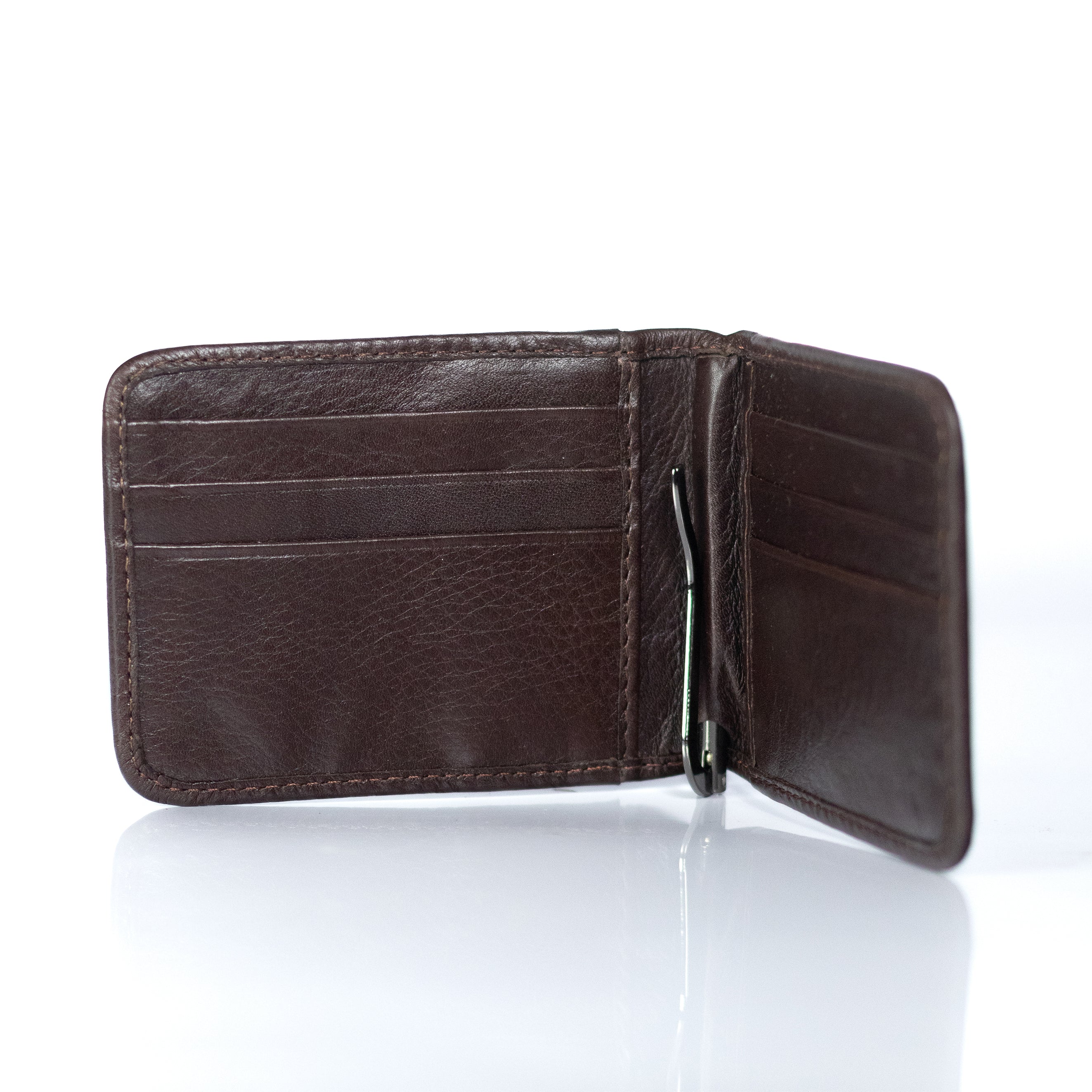 Cartera Clip. Chocolate.